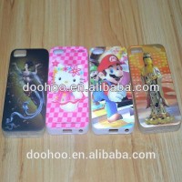 Wholesale 2015 Newest 3D Cute cartoon Pattern Plastic Phone Case for iPhone 5 & 5S