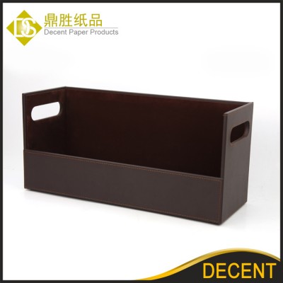 MDF Based PU Leather Large CD DVD VCD Storage Display Case Rack Wholesale