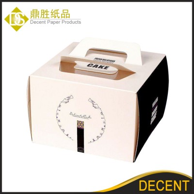 Custom printing paper folding cake box food packaging box