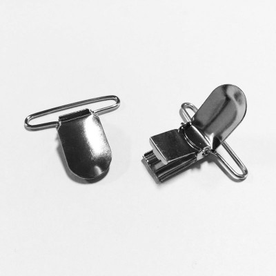 35 mm Nickel Plated Metal Pacifier Suspender Clip Garment Fastener Clip Wholesale 500 pcs/pack