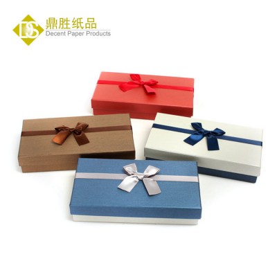 Custom Order Ribbon Tie Cardboard Paper Gift Boxes