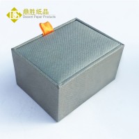 YIWU DECENT Customize Grey Plastic molded Cufflinks Packaging Box Case