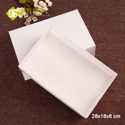 YIWU DECENT White Cardboard Top and Bottom Folding Gift Boxes Wholesale