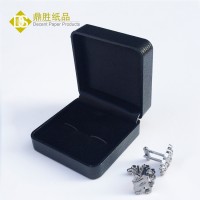 YIWU DECENT Customize Logo Round Corner Plastic Molded Cufflink Case