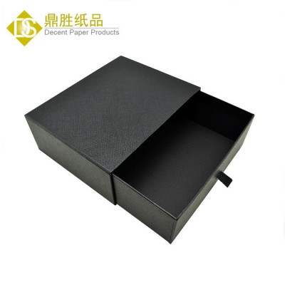 Wholesale ready stock black drawer gift boxes for Belt