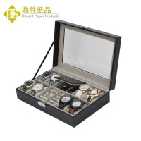 YIWU DECENT Wholesale PU Leather Men's Watch Jewelry Watch Organizer Storage Case