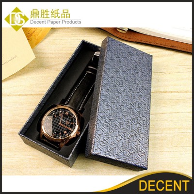 Wholesale Cheap Single Charcoal Black Cardboard Paper Box Watch Case